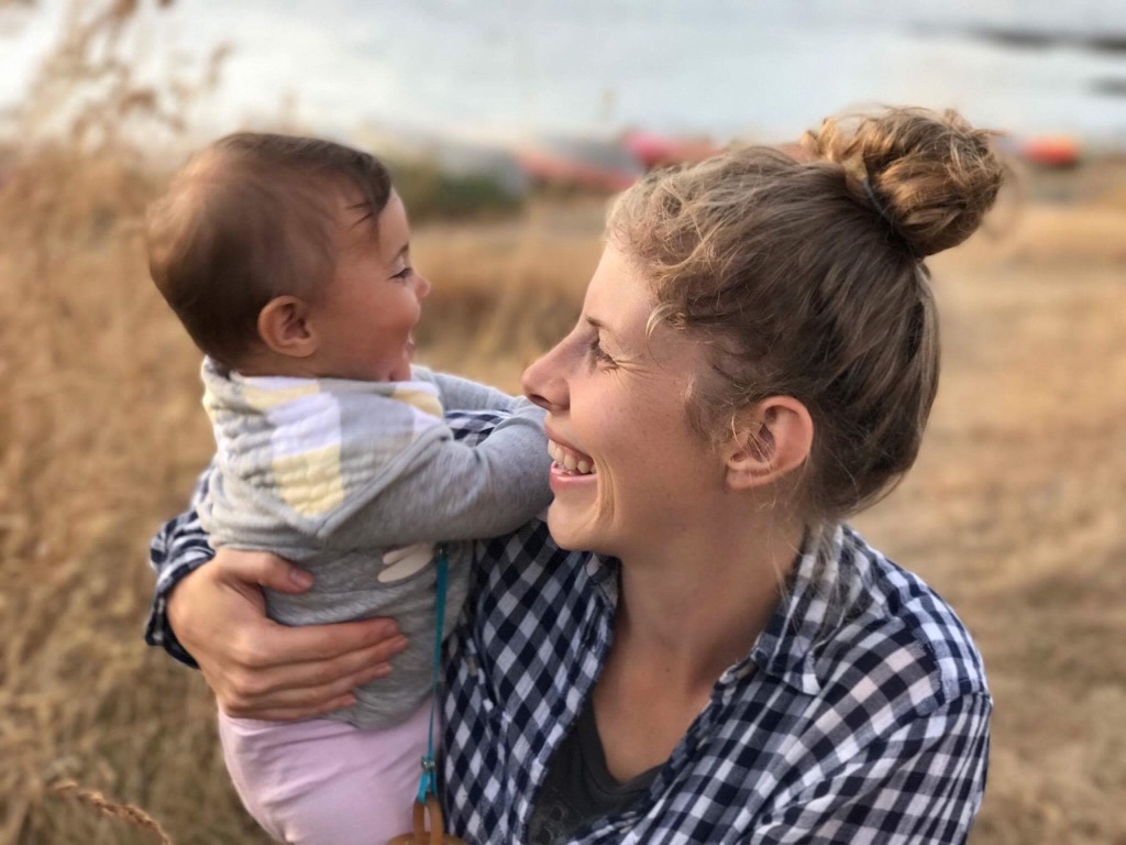 Brooke with baby